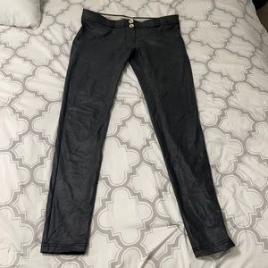 Freddy jeans size small  faux leather black